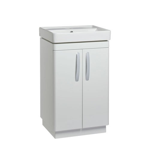 Tavistock Compass 50cm Floor Vanity Unit with Doors - White