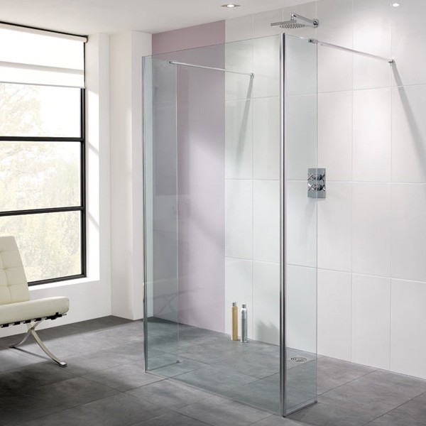 Lakes LK811-140S Walk-In Riviera 8mm Frameless Shower Panel