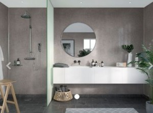 Fibo SW4943-F00 Signature Grey Concrete Square Edge Wall Panel 2400x1200mm