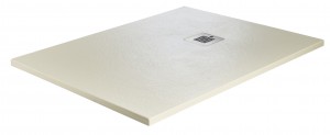 Just Trays Natural Flat to Floor Rectangular Shower Tray 1000x900mm Runswick Cream [NTL1090011]