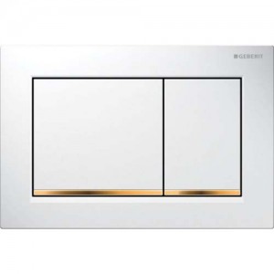 Geberit Omega30 - White / Gold Plated / White [115080KK1]