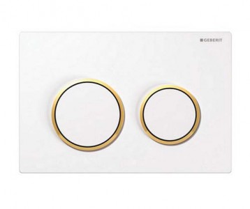 Geberit Omega20 - White / Gold Plated / White [115085KK1]