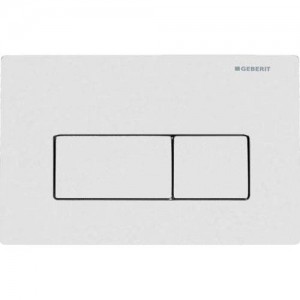 Geberit Kappa50 Dual Flush Plate- Stainless Steel [115258001]