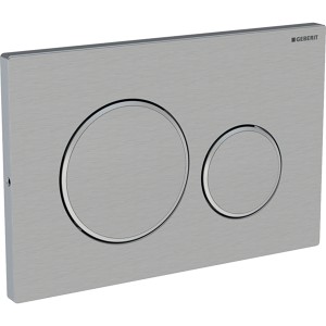 Geberit Sigma20 - Brushed Stainless Steel / Polished Stainless Steel / Brushed Stainless Steel [115889SN1]