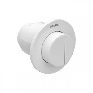 Geberit Dual Flush Button Pneumatic Type 01 - Protruding - White [116044111]