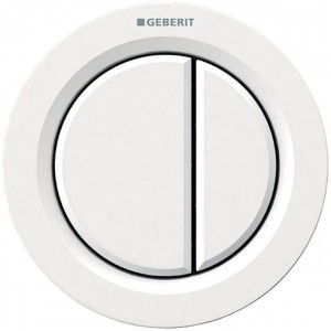 Geberit Dual Flush Button Pneumatic Type 01 - Furniture - For use with Furniture - Plastic - White [116050111]