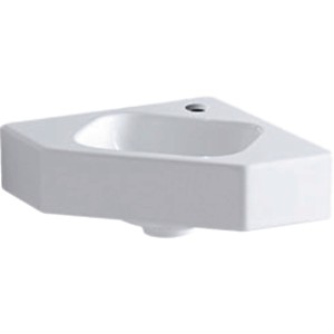 Geberit iCon Corner Hand Basin 33cm One tap hole - White [124729000]