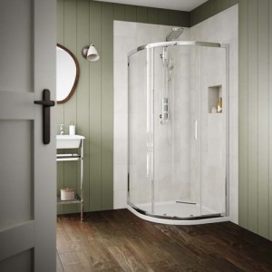 Sommer 6 SOS67 Single Door Quadrant Shower Enclosure 900mm Chrome Frame