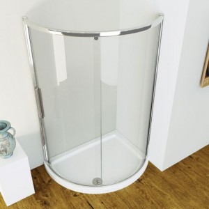 Kudos Concept Right Hand Offset Curved Shower Tray 1200x910mm White (Shower Tray Only) [DCOS129RWH]