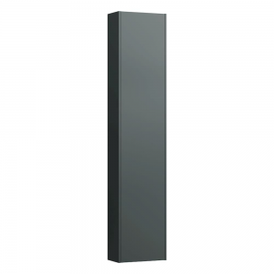 Laufen 4026821102661 Base Tall Cabinet - 1x Right Hinged Door & 1x Fixed Shelf/4x Glass Shelves 336x350x1650mm Traffic Grey