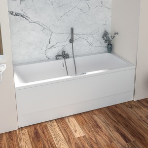 Eastbrook 42.0042 Portland Double Ended Bath (Single Grip) 1700x750mm (depth 440mm) 5mm Acrylic (Bath Panels NOT Included)