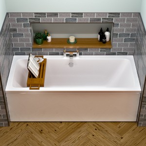 Eastbrook 42.1033 Portland Double Ended Bath 1700x800mm (depth 440mm) Beauforte (Bath Panels NOT Included)