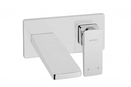 Vitra Brava Wall mounted basin mixer - Chrome [42394][CONCEALED PART NOT INCLUDED]