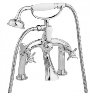 Pegler Sequel Bath Shower Mixer with Hose and Handset - Chrome [482001]