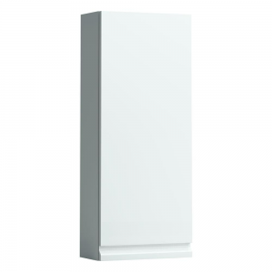 Laufen 831140954751 Pro S Wall Cabinet - 1x Right Hinged Door with Small Projection 850x350x180mm Gloss White