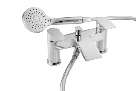 Pegler Lamina Bath Shower Mixer with hose & handset - Chrome [4K9005]