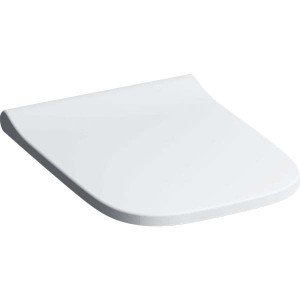 Geberit Smyle Slim seat and cover to suit premium WC (wrap over) - White [500238011]