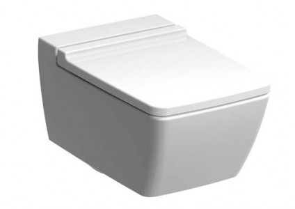 Geberit Xeno2 Rimless Wall Mounted WC Soft close seat and cover - White [500537011]