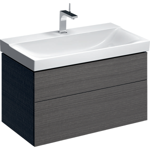 Geberit 500509431 Xeno2 900mm Vanity Unit with Two Drawers & LED - Scultura Grey (Basin not included)