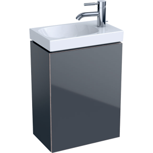 Geberit 500607JK2 Acanto Compact 395mm Cloakroom Vanity Unit - Lava