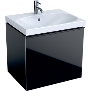 Geberit 500609161 Acanto 595mm Vanity Unit with Drawer - Matt Black