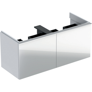 Geberit 500613012 Acanto 1190mm Vanity Unit for Double Basin with Drawers - White (BASIN NOT INCLUDED)