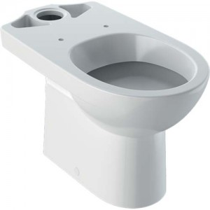 Geberit Selnova Premium Floorstanding Pan - For Close Coupled Exposed Cistern Horizontal Outlet 6/4 or 4/2.6 Litre - White [501042006] - (WC pan only)