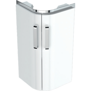 Geberit 501484001 Selnova Compact Corner 450mm Hand Basin Unit - White (BASIN NOT INCLUDED)