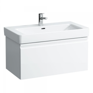 Laufen 835020964751 Pro S Vanity Unit - 1x Drawer & Interior Drawer 390x450x810mm Gloss White (Vanity Unit Only - Basin NOT Included)