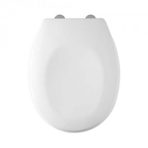 Tavistock 9001WS Verve WC Seat with white hinges - Gloss White