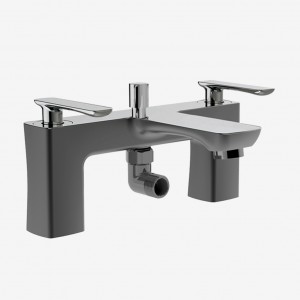 Eastbrook 93.0018 Helston Bath Shower Mixer BSM including kit Matt Smooth Anthracite Chrome