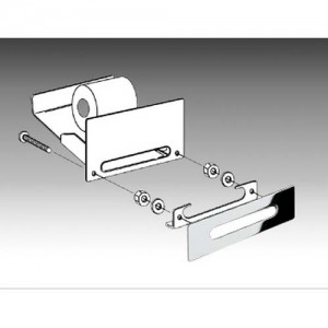 Inda Hotellerie Toilet Roll Holder 23 x 16h x12cm - Chrome [A04270CR]