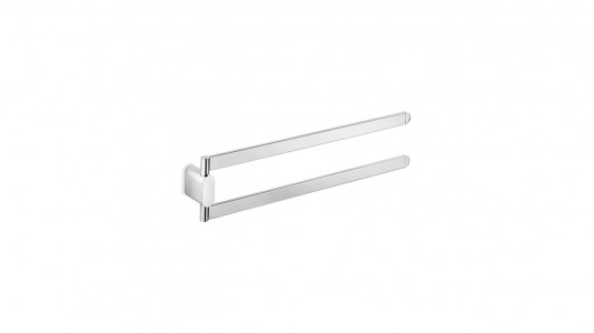 Inda Mito Double Towel Rail 40 x 9h x 2cm - Chrome [A20150CR]