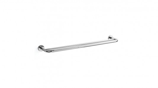 Inda One Double Towel Rail 80 x 4.5h x 11cm - Chrome [A2491CCR]