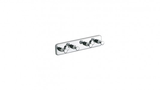 Inda Hotellerie Robe Hook 19 x 4h x 4cm - Chrome [A38240CR]