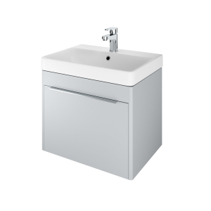The White Space AMF60MG Americana 58.5cm Wall Hung Vanity Unit - Mid Grey (Basin NOT included)