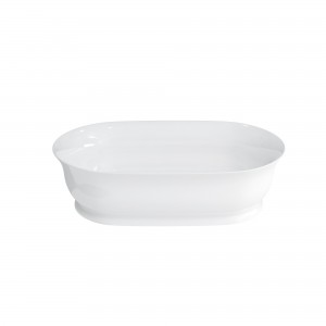 Clearwater Florenza Basin 59 x 14h x 39cm. No tap hole no overflow - Clear Stone [B11ECS]