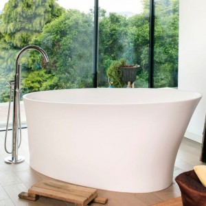 BC Designs BAB020M Delicata Solid Surface Bath 1520 x 715mm Mushroom