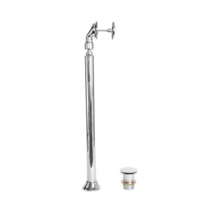 BC Designs WAS070C Floormounted Overflow Pipe & Waste Chrome