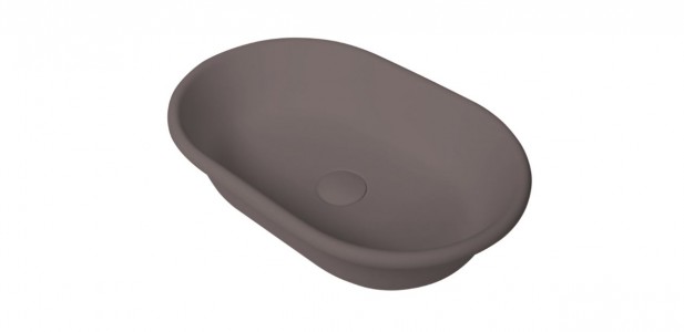 BC Designs Omnia Countertop Basin 530 x 360mm (No Tapholes) Mushroom [BAB160M]