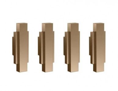 BC Designs Victrion Furniture Handles 58 x 19mm (Set of 4) Brushed Copper [BCFHAN4BCO]