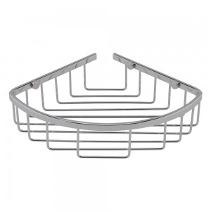 BC Designs Victrion Corner Shower Basket 202 x 202mm Brushed Chrome [CMA050BC]
