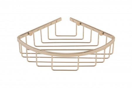 BC Designs Victrion Corner Shower Basket 202 x 202mm Brushed Nickel [CMA050BN]