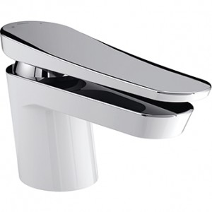 Bristan CLR1HBFWHT Claret 1-Hole Bath Filler White/Chrome