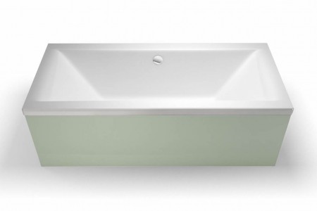Britton R2 Cleargreen Enviro Double Ended Square Bath 1700 x 750mm White (Bath Panels NOT Included)