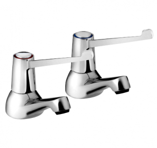 Bristan VAL21/2C6CD Basin Taps with 6(in) Lever Handles Chrome
