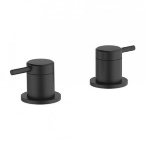 Britton Deck Mounted Valves - Matt Black [HOX025MB]