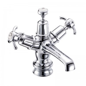 Burlington ANR6 Anglesey Regent Basin Mixer Chrome inc. Click Clack Waste with High Central Indice (White)