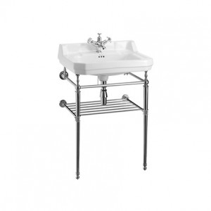 Burlington T23AS Optional Towel Rack (for 610mm Basin Wash Stand) Chrome (Basin & Wash Stand NOT Included)