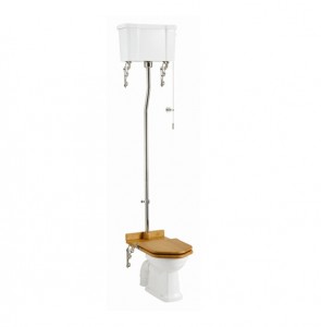 Burlington T30CHR High Level WC Flush Pipe Kit Chrome (WC Pan & Cistern NOT Included)